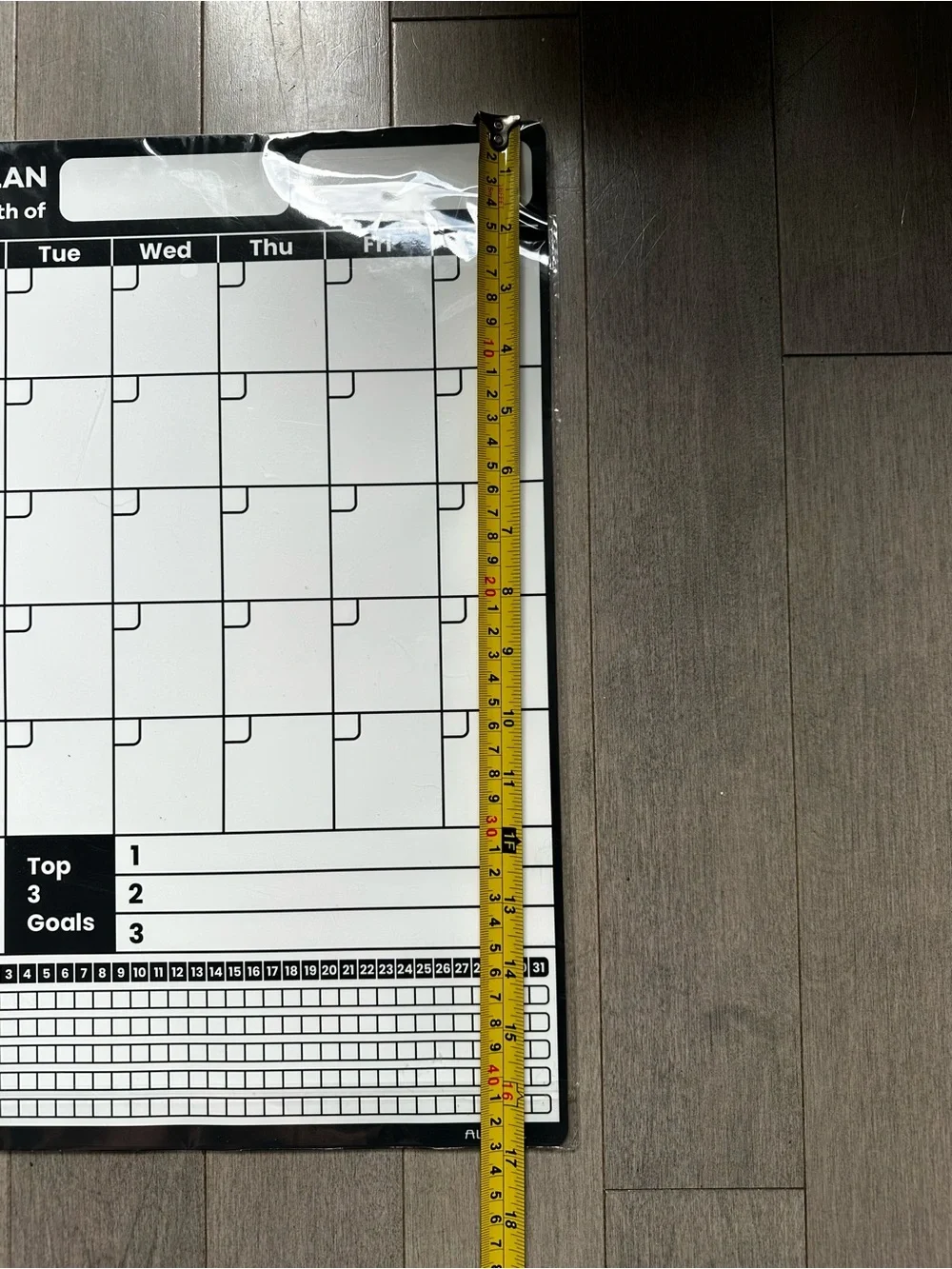 Magnetic Refrigerator Monthly Calender Planner Organizer Goals Habits NEW